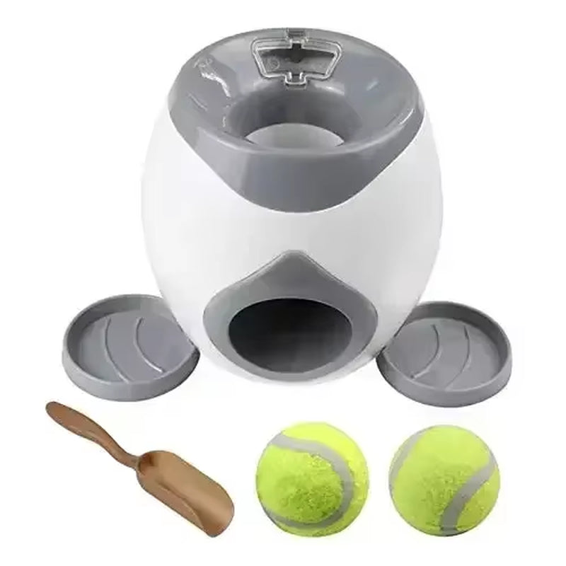 Interactive Dog Treat Dispenser Ball - Training Reward Toy with Snack Launcher & Chew-Resistant Design