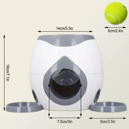 Nuzzlebuds Automatic Fetch Machine & Treat Dispenser - Training Reward Toy with Snack Launcher & Chew-Resistant Design