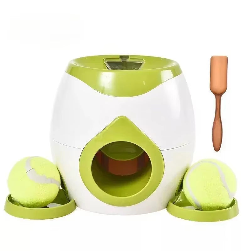 Interactive Dog Treat Dispenser Ball - Training Reward Toy with Snack Launcher & Chew-Resistant Design